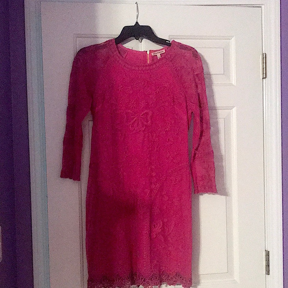Juicy Couture dress with netted overlay.
